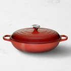 Creuset Signature Enameled Cast Iron Braiser, 5-QT. (serves 5-6), Cerise Red New. Price: $330.99.