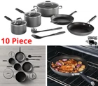 10-PIECE Cookware Set Select By Calphalon Hard-anodized Nonstick Pots And Pans New. Price: $199.97.