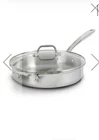 All-clad D3 Everyday 3-QT Saut Pan With Glass Lid New. Price: $123.00.