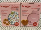 So Yummy! By Bella Mini Dunker Maker Waffle 5 & Set Of 2 New. Price: $28.99.