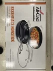 All-clad Essentials Hard Anodized Nonstick Sauce Pan Set 4 Piece, 8, 10.25 New. Price: $110.08.