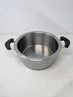 Amc Stainless Steel Cookware Sauce Saute 3 Quart 11" Pot Double Handle Used. Price: $29.93.
