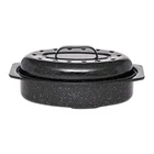 Granite Ware F Covered Oval Roaster, 13 Inches, Black New. Price: $36.94.