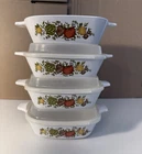 1970 Corningware Spice Life Set Of W/ Lids, P-41-B 3/4 Cups Used. Price: $20.00.