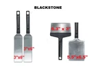 4-PIECE Blackstone Deluxe Stainless Steel Spatula Scraper Griddle Set Open. Price: $18.95.