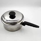 Vtg Lifetime Saucepan With Lid 304CC Stainless 12 Element Solar Cap Qt Used. Price: $52.00.