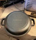 Overmont 3.5QT Cast Iron Round Dutch Oven Black Non-stick Lid Double Handle Used. Price: $25.00.