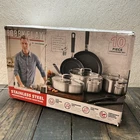 Bobby Flay 10PC Stainless Steel Cookware Set *nob - Read* New. Price: $116.99.