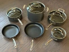 10-PIECE Cuisinart Non-stick Cookware Set Used. Price: $54.99.