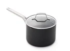 Calphalon 3.5 Quart Hard Anodized Nonstick Saucepan With Lid, Black New. Price: $79.09.
