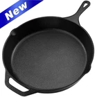 12IN Cast Iron Skillet, Pre-seasoned Frying Pan For Oven Stovetop Grill Campfire New. Price: $23.88.