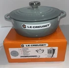 Le Creuset Sea Salt Green Bis Round Cast Iron Cocotte 2.75 Quart New Unspecified. Price: $254.60.