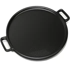 Home-complete Cast Iron Pizza Pan 14-INCH Baking For Oven, Stovetop, Grill New. Price: $38.15.