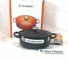 Le Creuset Signature Cocotte Oval 17CM 1QT Matte Black Enamel Pot Cast Iron New. Price: $199.88.