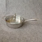 Cuisinart Stainless Steel Saute Pan & Lid 3QT High Impact Cookware 10" Inches Used. Price: $17.27.