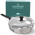 Magnaware Cast Aluminum 10 Inch Saut Pan With Lid New. Price: $109.95.