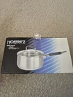 3 Qt. Soft Touch Satin Finish Stainless Steel Sauce Pan W/lid - Nib By Hoffritz New. Price: $35.00.