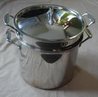 Cuisinart 7664-26 Qt Stainless Stockpot & Lid 7112-26 Strainer Steamer Insert Used. Price: $62.00.