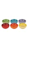 Le Creuset 6 Piece Multicolor Ceramic Snack Bowl Glossy Solid Round New. Price: $99.99.