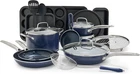 Blue Diamond 20 Piece Nonstick Cookware Set, Ceramic Pots & Pans, Dishwa New. Price: $324.05.