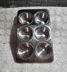 Revere Ware Bake Stainless Steel 6 Muffin Cupcake Pan Baking Tin 11 X 7 Used. Price: $62.00.