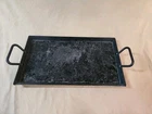 Lodge CRSGR18 Carbon Steel Griddle, Pre-seasoned, 18-INCH Used. Price: $42.99.