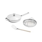 Our Place 4PC Titanium 10.5" Always Pan Pro W/ Steamer New. Price: $149.99.