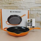 Creuset Signature Cast Iron 9 Inch Skillet, Flame - New. Price: $169.95.