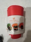 Frywall 12 Inch Red Splatter Protection Guard Frying Pan Cooking Silicone New. Price: $17.00.