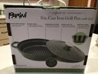 Parini Cast Iron Grill Pan 8 With Lid-green-enameled Cookware Heavy Duty New. Price: $12.99.