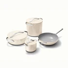 Caraway 8PC Cookware Petite Cooker, Rondeau, Stock Pot, 12" Stir Fry Cw-vset New. Price: $329.99.