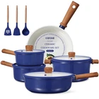 Carote 12 Piece Pots And Pans Set Nonstick Cookware Kitchen Royal Blue New!. Price: $62.95.