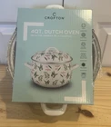 Crofton 4 Qt Floral Dutch Oven New Box Porcelain Enamel Aldi Find!. Price: $28.99.