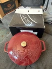 Staub 3.75 Qt Cast Iron Essential French Oven 24 Dragon Lid Red Used Limited. Price: $139.99.