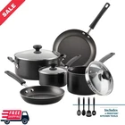 Farberware Easy Clean 12 Pcs Nonstick Cookware Set With Cooking Tools, Black New. Price: $44.99.