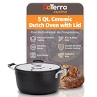 Daterra Cucina - 5 Qt Nonstick Ceramic Dutch Oven Pot Lid Lightweight New. Price: $170.67.