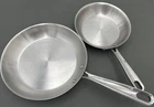 Emeril Pro-clad 2 Piece Skillet Stainless Steel Cookware Set 8 & 10 Used. Price: $40.00.