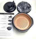 Copper Chef Microwave Grill KK-1502 W/ Press Lid Bake Steam Black New. Price: $19.99.