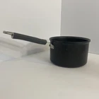 The Pampered Chef Hard Anodized Non-stick 3 Qt Titanium Sauce Pan Pot Lid Used. Price: $33.99.