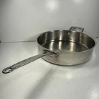 Cuisinart 5.5 Qt Saute Pan Stainless Steel #733-30H No Lid Used. Price: $34.87.