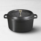 Staub Enameled Cast Iron Round Dutch Oven, 7-QT, Matte Black New. Price: $189.97.