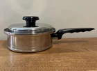 Lifetime Saucepan Qt 12 Element Solar Cap T304CC Stainless Pot & Lid Used. Price: $50.00.