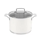 Cuisinart Matte 6QT Stainless Steel Stockpot With Cover MW8966-22 White New. Price: $49.99.