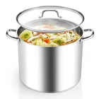 Homikit 20 Quart Soup Pot Lid Large Stainless Steel Stock Double Handles New. Price: $99.73.