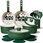 19PCS Ceramic Cookware Set, Pots And Pans Non Stick, Toxic Deta New. Price: $280.37.