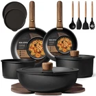 Carote 19PCS Pots Pans Non Stick, Cookware Sets Detachable Handle, Induct... New. Price: $81.31.