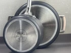 Viking Set Of Non-stick Anodized Saucepan Pots With Glass Lid 5QT & 2QT Used. Price: $59.50.