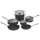 Cuisinart Anodized 11-PIECE Cookware Set -safe-hard, Black New. Price: $73.99.