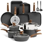 Maison Arts 17 Piece Pots And Pans Non Stick, Kitchen Cookware Sets With .... Price: $284.68.