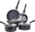 Amazon Basics Non Stick 8-PIECE Kitchen Cookware Set, Includes Pots And Pans, New. Price: $69.97.